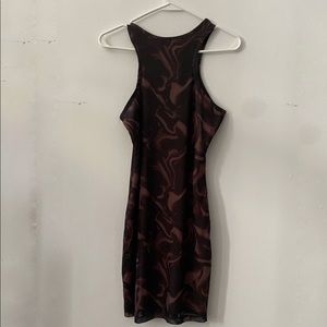 Brown and black dress in size small